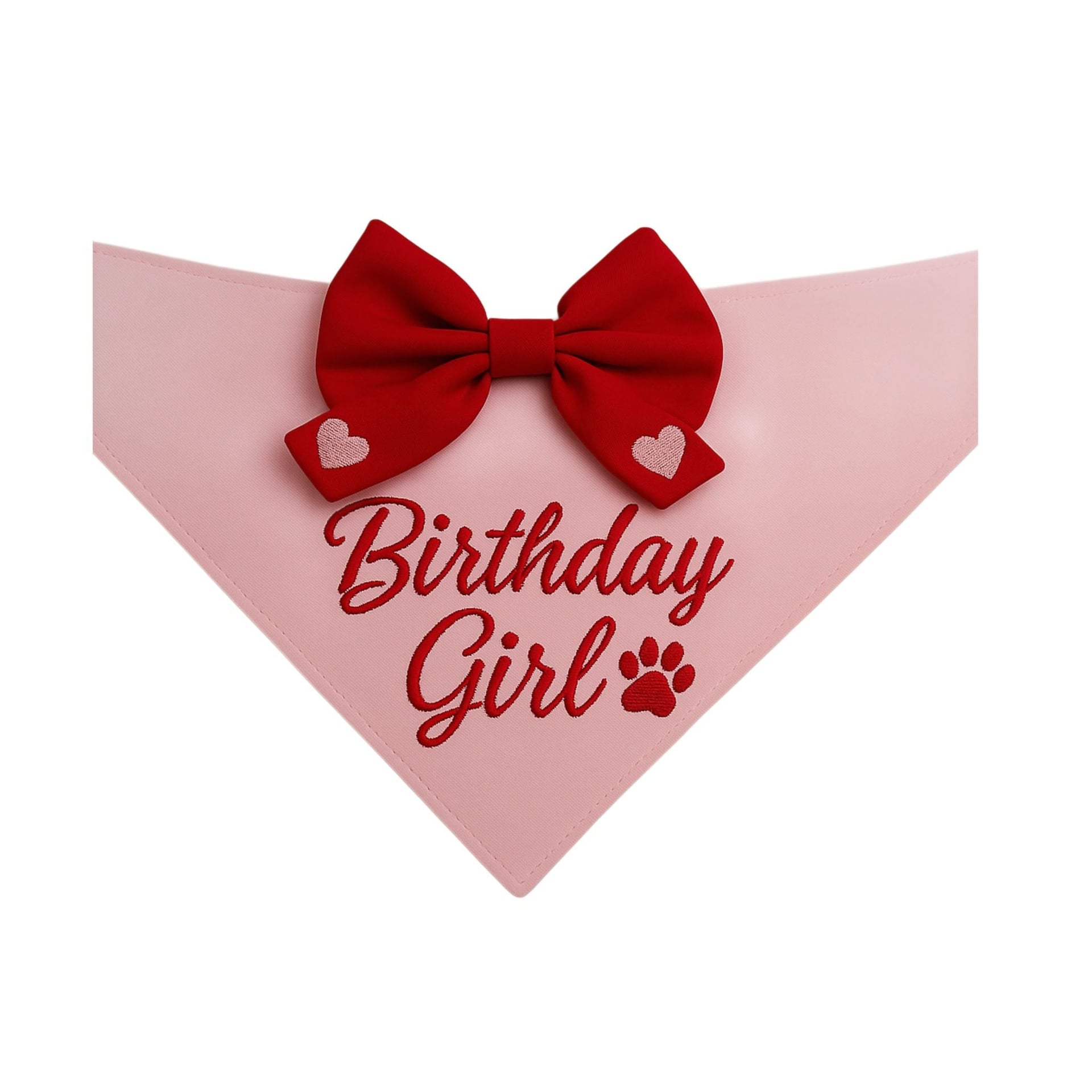 MerPaww Birthday Girl Pembe Bandana